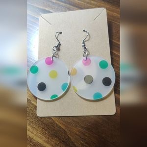 Polka Dot Spheres Earrings NWOT